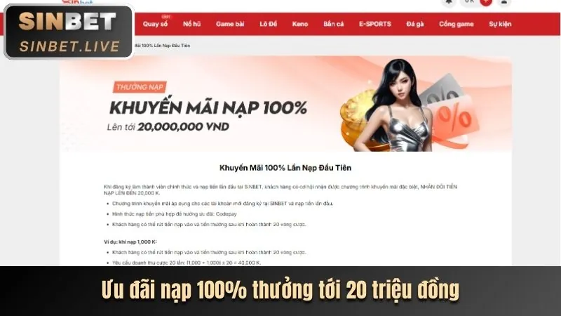 Khuyến mãi tiền thưởng 58k